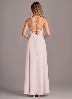Azazie Mei Bridesmaid Dresses Rose Petal A-Line Chiffon Dress image6