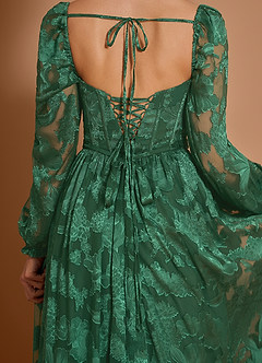 Aniyah Verde Oscuro Vestido largo image7