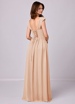 Barbie ♥ Azazie Bridesmaid Dresses English Rose A-Line Corset Chiffon Dress image9