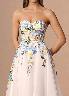 Iverine Blush Pink Multi Maxi Dress image5