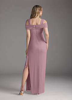 Azazie Weitzman Mother of the Bride Dresses Dusty Rose Sheath Sequins Mesh Dress image5