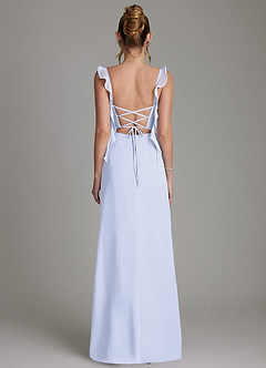 Azazie Jessamine Bridesmaid Dresses Lavender Mermaid Corset Chiffon Dress image7