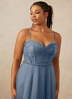 Christian Siriano Bridal for Azazie 1015 Final Sale Dusk A-Line Lace Tulle Dress image10