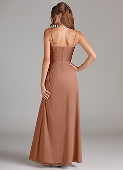 Azazie Aliani Bridesmaid Dresses Bronzer Sheath Strapless Chiffon Convertible Dress image3