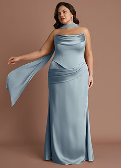 Sorrel Powder Blue Corset Two-Piece Sets image9