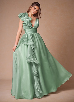 Vesper Salvia Balklänning med volanger image5