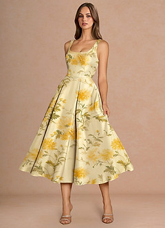 Briac Lemon Sorbet Midi Dress image3