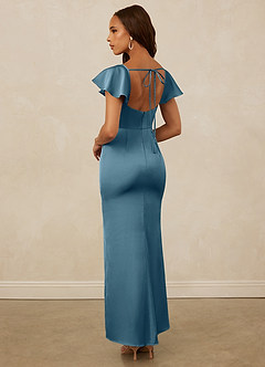 Christian Siriano Bridal for Azazie 1005 Bridesmaid Dresses Bermuda Sheath Sweetheart Neckline Stretch Satin Dress image2