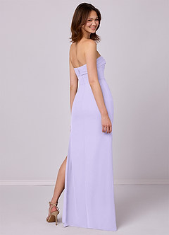 Barbie ♥ Azazie Bridesmaid Dresses Lilac Sheath Strapless Chiffon Convertible Dress image6