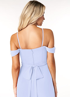 Azazie Joretta Bridesmaid Dresses Lavender A-Line Sweetheart Neckline Chiffon Convertible Dress image3