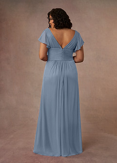Azazie Reneya Mother of the Bride Dresses Twilight A-Line Pleated Mesh Dress image10