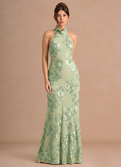 Abito Maxi Verde Chiaro Dillon image3