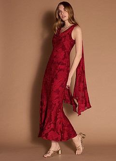 Robe Longue Rouge Rubis Monika image3