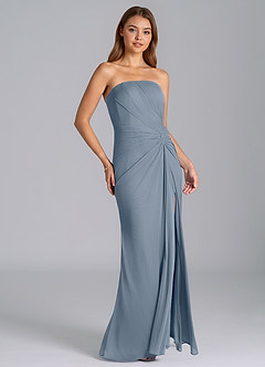 Azazie Mariya Bridesmaid Dresses Twilight Mermaid Strapless Mesh Dress image3