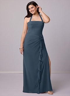 Barbie ♥ Azazie Bridesmaid Dresses Neptune Sheath Strapless Chiffon Convertible Dress image12