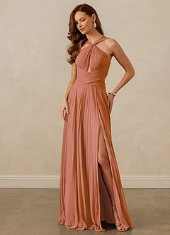 Christian Siriano Bridal for Azazie 1009 Bridesmaid Dresses MAI TAI A-Line Pleated Chiffon Dress image8