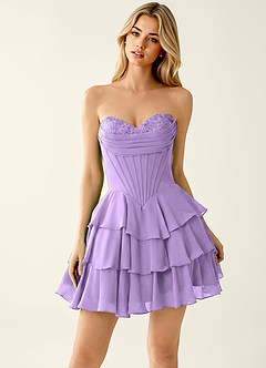 Cekago Light Purple Mini Dress image5