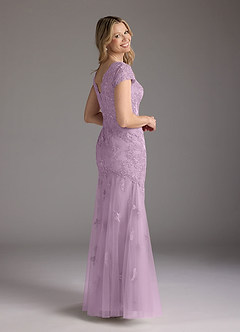 Azazie Marbella Mother of the Bride Dresses Wisteria Mermaid Queen Anne Sequins Lace Dress image6