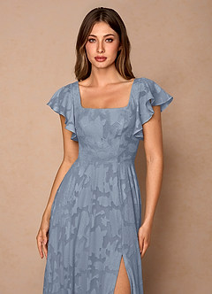 Talia Powder Blue Midi Dress image5