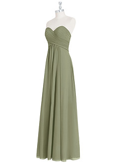 Azazie Yazmin Bridesmaid Dresses Pistachio A-Line Sweetheart Neckline Chiffon Convertible Dress image10