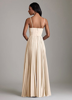 Azazie Akiko Bridesmaid Dresses White Alabaster A-Line Sweetheart Neckline Chiffon Dress image5