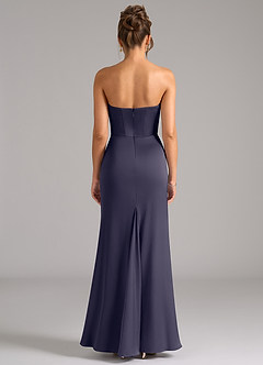 Azazie Debby Vestidos de damas de honor Vestido de Tormenta de Satén Elástico de Corte Sirena Convertible con Sin tirantes image7