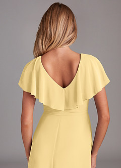 Azazie Lainey Bridesmaid Dresses Butter A-Line with Pockets Chiffon Dress image8