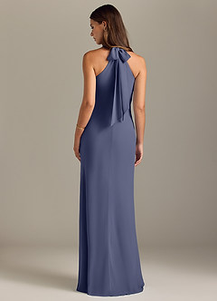 Azazie Doretta Bridesmaid Dresses Stormy Mermaid Pleated Chiffon Dress image8