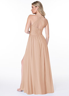 Azazie Jaclyn Bridesmaid Dresses English Rose A-Line Pleated Chiffon Dress image11