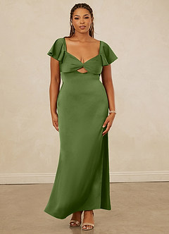 Christian Siriano Bridal for Azazie 1005 Bridesmaid Dresses Juniper Sheath Sweetheart Neckline Stretch Satin Dress image12