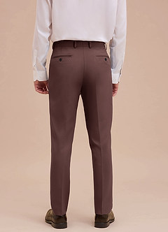 front Ethan Espresso Refined Weave Dress Pants