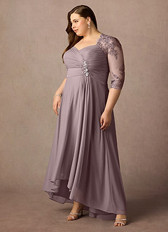 Azazie Anne Mother of the Bride Dresses Dusk Sheath Sweetheart Sequins Lace Dress image14