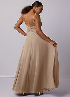 Barbie ♥ Azazie Bridesmaid Dresses Taupe A-Line Chiffon Dress image6