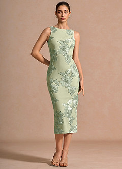 Vestido Verde Claro Midi Taylin image3