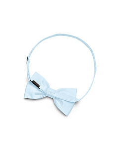 front Matte Satin Pre-Tied Bow Tie