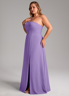 Azazie Wren Bridesmaid Dresses Tahiti A-Line Side Slit Chiffon Convertible Dress image13