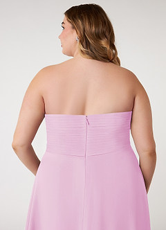 Azazie Arabella Allure Final Sale Candy Pink A-Line Sweetheart Neckline Chiffon Convertible Dress image14