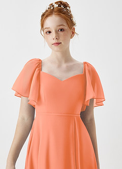 Azazie Chloe Junior Sunset A-Line Sweetheart Neckline Chiffon Dress image6