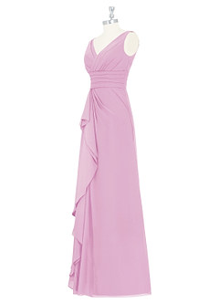 Azazie Julianna Abiti da Damigella Abito A-Line in Chiffon Rosa Confetto image7