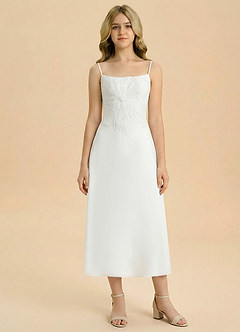 front Azazie Leina Junior Formal Dress