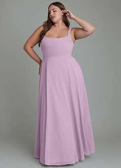 Azazie Shaude Bridesmaid Dresses Wisteria A-Line Pleated Chiffon Dress image8