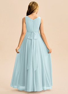 Azazie Mannie Junior Klä av A-Line i Chiffong Plisserad image2