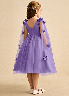 Azazie Staria Flower Girl Dresses Tahiti Ball-Gown Ruched Tulle Dress image9