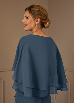 Azazie OHara Mother of the Bride Dresses Neptune A-Line V-Neck Chiffon Dress image7