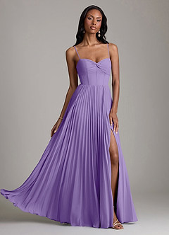 Azazie Akiko Abiti da Damigella Abito A-Line in Chiffon Scollo a Cuore Tahiti image1