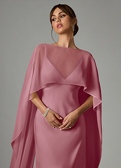 Azazie Stefania Abiti da Damigella Abito A-Line in Raso Elasticizzato Vintage Malva image5