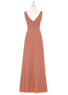 Azazie Julianna Bridesmaid Dresses MAI TAI A-Line Chiffon Dress image7