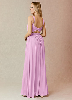 Azazie Reniya Final Sale Candy Pink A-Line Sweetheart Neckline Mesh Convertible Dress image2