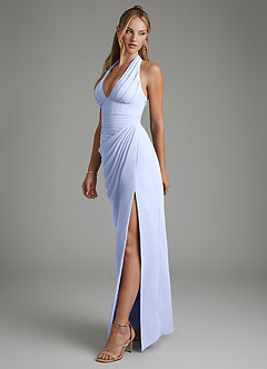Azazie Tina Bridesmaid Dresses Ice Mermaid Corset Chiffon Dress image5