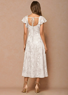 Talia Cloud White Midi Dress image2